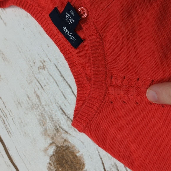 Baby Gap Red Knit Cardigan 12-18M - Picture 5 of 9